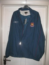 West Ham United Tracksuit Top Mens Reebok  Track Jacket 2xl  New