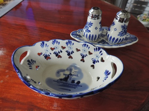 Dutch delft cruet set and - cruet,