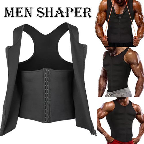 Men neoprene sauna - neoprene, vest