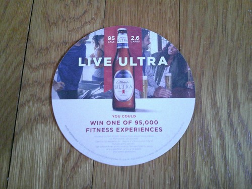 Michelob beer coaster - coaster, live