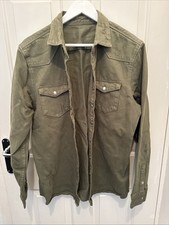 Men’s Green Stressed Denim