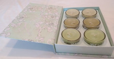 Scented Candle Gift Set Votives & Glass Holders Boxed Sia Green Violet Forest