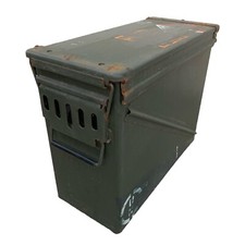 Used metal army ammo - army,