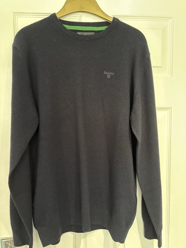 Mens barbour navy jumper size - mens,