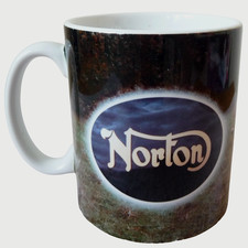 NORTON Motorcycle Mug Commando 850 Interstate Mk2 Motorbike Graphics Coffee Tea
