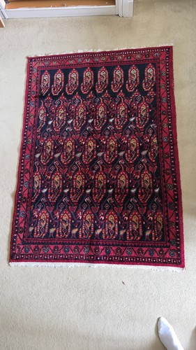 Ikea handmade red rug - handmade,