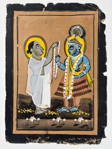 Vintage indian folk painting - indian,
