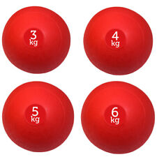 FXR Sports Red No Bounce Medicine Slam Ball Set 3kg, 4kg, 5kg & 6kg
