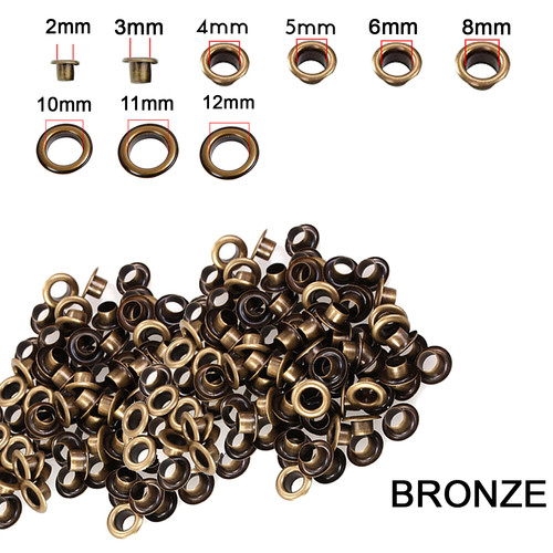 100pc brass eyelet - rings, set