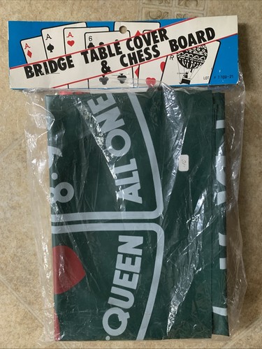 Bridge table cover - cover, chess
