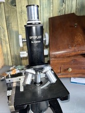 Vintage Optoplast Microscope Ccst B52 All Functional +additional eyepiece & case
