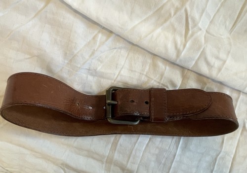 Vintage leather belt small - leather,