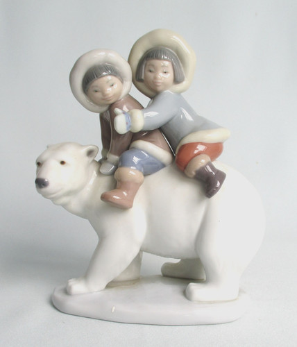 Lladro figurine eskimo inuit - lladro,