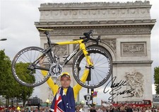 A3 A4 Photo Signed Cadel Evans