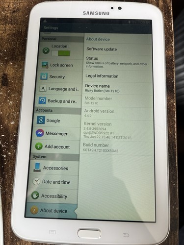 Samsung galaxy tab - 3, sm-t210