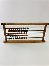 (RefJOH27) Vintage abacus wooden some damage to two corners as shown