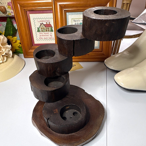 Rustic wooden spiral - spiral, light