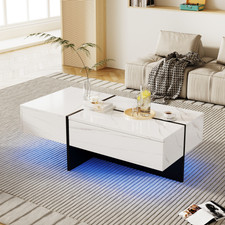 High Gloss Coffee Table, White