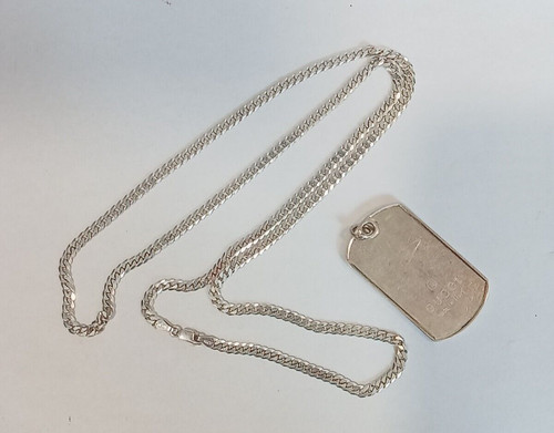 Gucci link chain dog tag - 30,