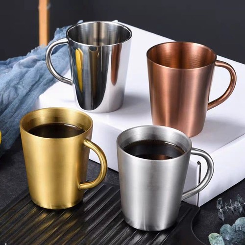Stainless steel cup mug - steel,