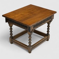 Old Charm Lamp Table Side Table Light Oak Bobbin Turned Legs FREE UK Delivery