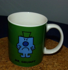 Mr Men Paladone Mr Grumpy Mug "This is my Happy Face" VGC  Standard Size MUG