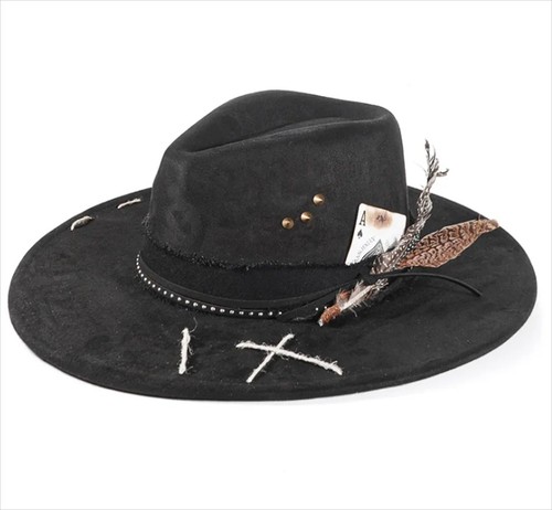 Unisex faux suede fedora hat - fedora,