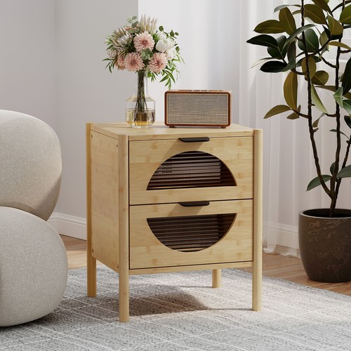 Mid century modern bedside - mid-century,
