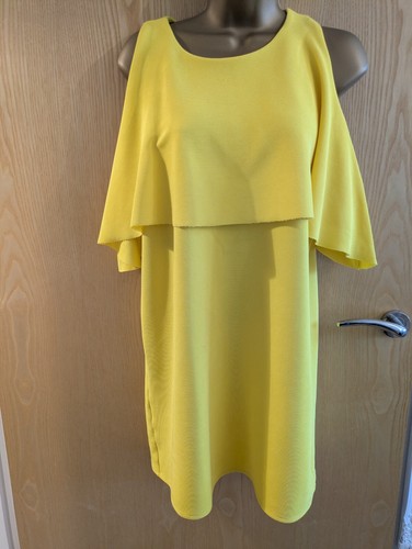 Women vibrant yellow dress - women's,
