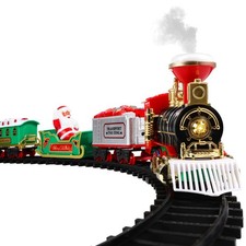 Large Christmas Train Set Track Musical Sound Lights Around Tree Decoration UK