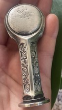 ALPACCA Alpaca Antique Arts & Crafts Silver Plated Wax Letter Seal Stamp W WW MM