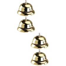  2 Pack Bell Reception Desk Hotel Service Metal Bells to Call The Waiter
