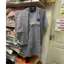 Men kaftan grey traditional - men's,