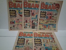 5 x BEANO COMICS  Bundle 1980