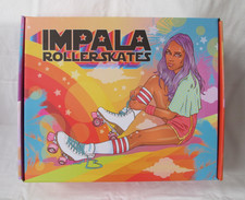 Impala Roller Skates Women's Size UK 6 Pink/Yellow VGC Pre-owned