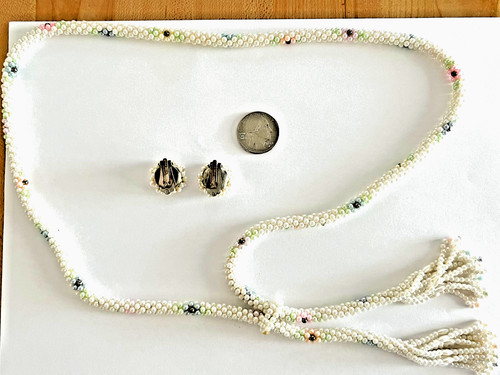 Vintage crocheted seed faux - seed,