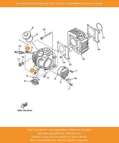Yamaha guide valve 2 - valve,