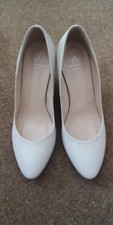 Ivory Italian Leather Wedge