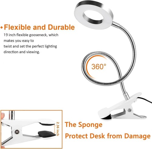 10x magnifier glass led desk - glass,