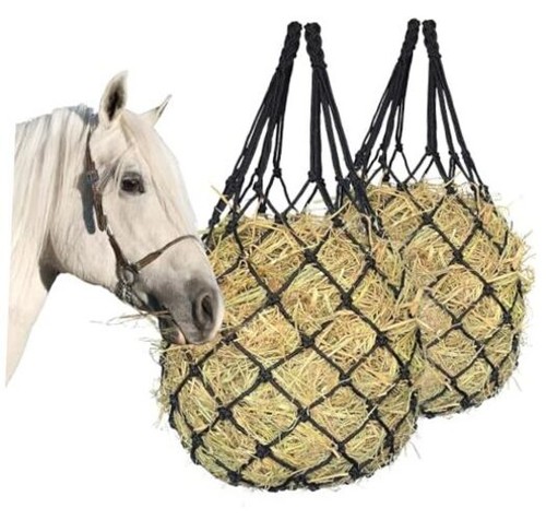 Black hay net for horses - net,