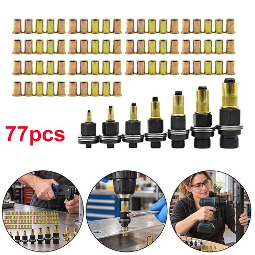 77pcs steel rivet nut - nut, kit