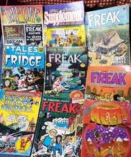 Job  Lot of 9 Fabulous Furry Freak Brothers + others Comic Books  Funny Hippies 