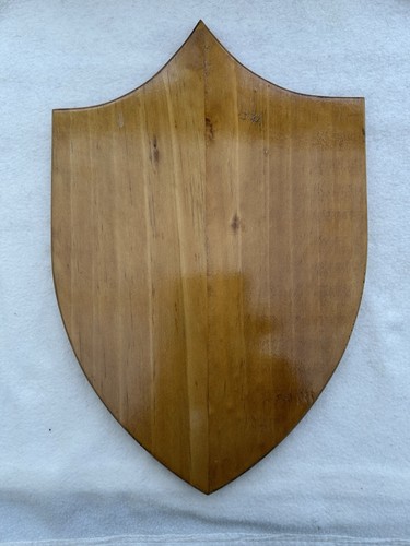 Wooden trophy shield - wooden,