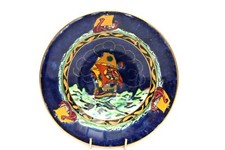 Grimwades Royal Winton Lustre Atlas Galleon Ship High Lustre Plate Circa 1920