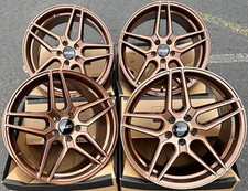 18" Bronze Castor Alloy Wheels Fits Opel Adam Astra Calibra Corsa d Meriva 5x110