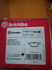 BMW E46 BREMBO REAR BRAKE PADS TWO PAIRS = FOUR PADS  P 06 013