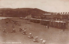 POSTCARD - DEVON - TEIGNMOUTH - WEST SANDS - POSTED 1907? - REAL PHOTO
