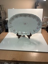 Vintage Oval Flowered Plate