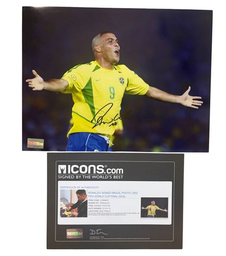 Ronaldo signed brazil 12x16 - signed,
