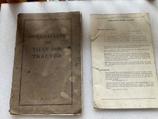 OVERHALING TITAN 10 20 TRACTOR PARTS INSTRUCTIONS INTERNATIONAL HARVESTER 1917